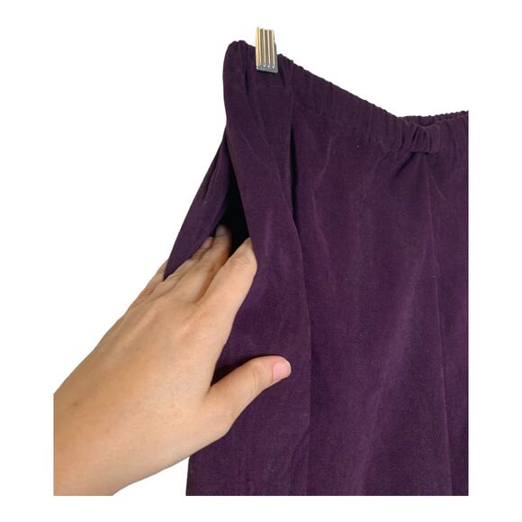Lisa Joseph purple velour pull up pants and jacket set size Large - Picture 8 of 16